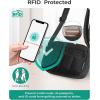 BAGSMART Anti Theft Crossbody Bags for Women Travel Purse, Medium Quilted Puffy cross body bag, Handbags Shoulder Purses, Black-medium(Black)