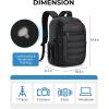 BAGSMART Camera Backpack, Expandable DSLR SLR Camera Bags for Photographers, Photography Travel Backpack with 15.6″ Laptop Compartment, Rain Cover & Tripod Holder, Black(Black)