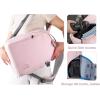 BAGSMART Camera Bag, DSLR SLR Camera Backpack Fits up to 15.6″ Laptop, Camera Case for Photographers with Waterproof Rain Cover, Tripod Holder, Black(Pink)