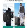 BAGSMART Camera Bag for Photographers, Professional Camera Bag Fits up to 15.6″ Laptop, DSLR/Drones/Tripod Camera Case with Rain Cover, Grey(Black)