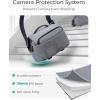 BAGSMART Camera Sling Bag, Small Camera Bags for Photographers with Tripod Holder, Waterproof DSLR/SLR/Mirrorless Camera Bags Crossbody with Rain Cover, Compatible with Canon Sony Nikon, Gray(Gray)
