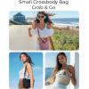 BAGSMART Crossbody Bags for Women, Small Crossbody Bag Cross Body Purse Mini Tote Travel Purse Shoulder Handbags Wallet(Beige)