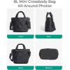 BAGSMART Crossbody Bags for Women, Small Crossbody Bag Cross Body Purse Mini Tote Travel Purse Shoulder Handbags Wallet(Black)
