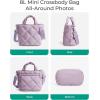 BAGSMART Crossbody Bags for Women, Small Crossbody Bag Cross Body Purse Mini Tote Travel Purse Shoulder Handbags Wallet(Mist Purple)