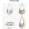BAGSMART Crossbody Hobo Bag for Women, Quilted Puffy Purses for Women Soft Fluffy Cute Shoulder Handbag for Daily Use(A-jet Black)