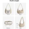 BAGSMART Crossbody Hobo Bag for Women, Quilted Puffy Purses for Women Soft Fluffy Cute Shoulder Handbag for Daily Use(Power Black)