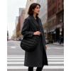 BAGSMART Crossbody Hobo Bag for Women, Quilted Puffy Purses for Women Soft Fluffy Cute Shoulder Handbag for Daily Use(Power Black)