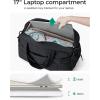 BAGSMART Gym Bag for Women, Duffle Bag for Travel with Wet Pocket, Lightweight Carry on Weekender Duffel, Water Resistant(Black)