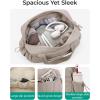 BAGSMART Gym Bag for Women, Duffle Bag for Travel with Wet Pocket, Lightweight Carry on Weekender Duffel, Water Resistant(Camel)