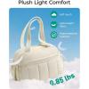 BAGSMART Gym Bag for Women, Duffle Bag for Travel with Wet Pocket, Lightweight Carry on Weekender Duffel, Water Resistant(M-Ivory)