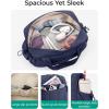 BAGSMART Gym Bag for Women, Duffle Bag for Travel with Wet Pocket, Lightweight Carry on Weekender Duffel, Water Resistant(Navy Blue)