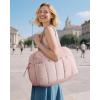 BAGSMART Gym Bag for Women, Duffle Bag for Travel with Wet Pocket, Lightweight Carry on Weekender Duffel, Water Resistant(Pink)
