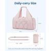 BAGSMART Gym Bag for Women, Lightweight Duffel with Shoe Compartment, Tote Bag with Wet Pocket for Yoga Travel, Pink(A-Pink)