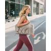 BAGSMART Gym Bag for Women, Lightweight Duffel with Shoe Compartment, Tote Bag with Wet Pocket for Yoga Travel, Pink(Camel)