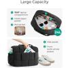 BAGSMART Gym Bag for Women, Personal Item Puffer Duffle Bag, Weekender Overnight Carry On Tote Handag for Travel(Black)