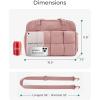BAGSMART Gym Bag for Women, Personal Item Puffer Duffle Bag, Weekender Overnight Carry On Tote Handag for Travel(Dark Pink)