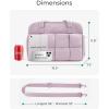 BAGSMART Gym Bag for Women, Personal Item Puffer Duffle Bag, Weekender Overnight Carry On Tote Handag for Travel(Mist Purple)