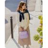 BAGSMART Insulated Lunch Bags for Women, Cute Quilted Lunch Box, Lightweight Puffy Padded Waterproof Lunch Tote, Reusable Lunch Cooler for Work Picnic Travel, Black(Lavender Purple)