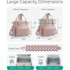 BAGSMART Insulated Lunch Box for Women, Double Deck Leakproof Cooler Bag with Expandable Design for Office Work & Outdoor Picnic(Camel)