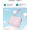 BAGSMART Lunch Box for Women Insulated Lunch Bag Cute Puffer Lunch Tote Bags Lightweight Quilted Reusable Cooler for Work School Picnic or Travel, Pink(Dusky pink)