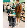 BAGSMART Rolling Duffle Bag with Wheels, 48L Expandable Carry on Luggage Bag, Large tote with Detachable Wheels for Travel Grocery Moving, Camel(Grey)