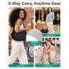 BAGSMART Shoulder Bag for Women Small Puffer Purses Crossbody Bag, Lightweight Fluffy Hobo Handbag Puffy Pouch(Camel)