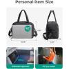 BAGSMART Small Gym Bag for Women, 23L Carry on Travel Duffle, Water-resistant Dance Bag with Shoe Compartment, Black(Black)
