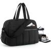 BAGSMART Gym Bag for Women, Duffle Bag for Travel with Wet Pocket, Lightweight Carry on Weekender Duffel, Water Resistant(Black)