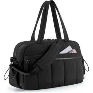 BAGSMART Gym Bag for Women, Duffle Bag for Travel with Wet Pocket, Lightweight Carry on Weekender Duffel, Water Resistant(Classic)