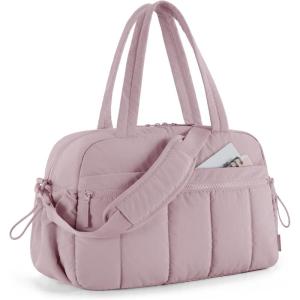 BAGSMART Gym Bag for Women, Duffle Bag for Travel with Wet Pocket, Lightweight Carry on Weekender Duffel, Water Resistant(Orchid Purple)