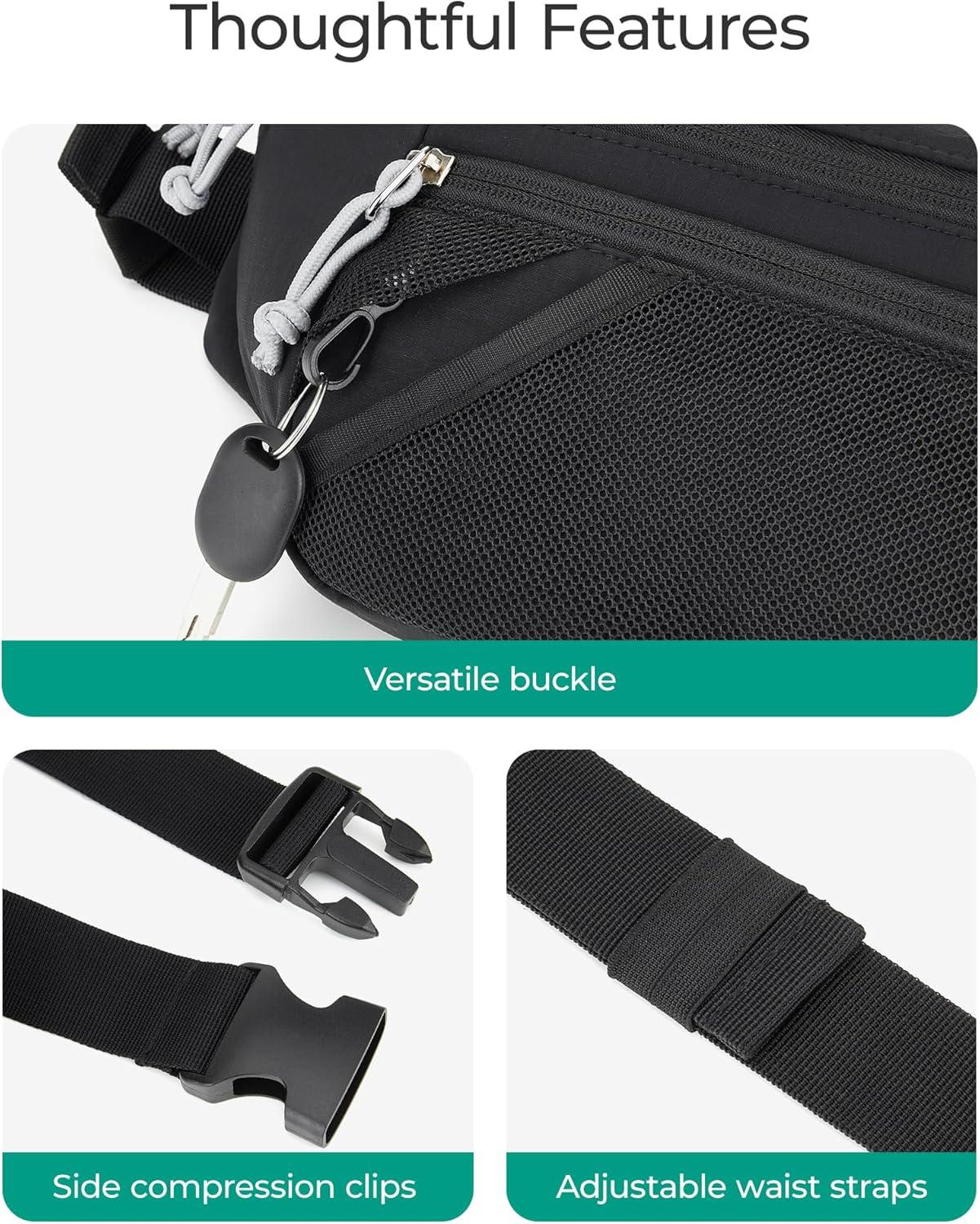 image:imageBAGSMART Fanny Packs for Women Belt Bag with Adjustable Strap Crossbody Waist Bag Pack for Running Hiking Workout Travel Beige