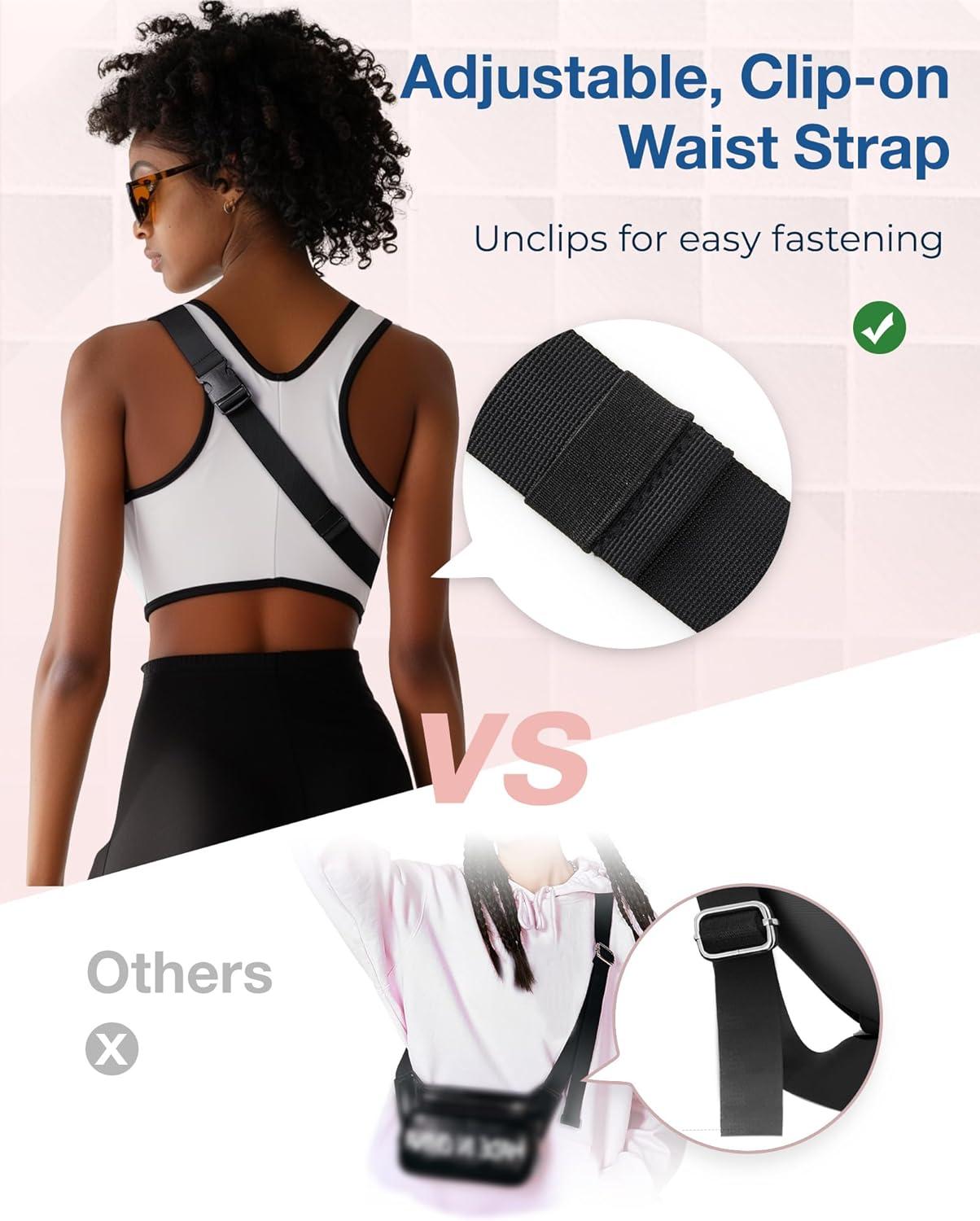 image:imageBAGSMART Fanny Packs for Women Small Belt Bag with Adjustable Strap Waist Pack for Running Workout Traveling Hiking BlackBlack