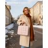 BAGSMART 13-14 Inch Laptop Case, Portable Puffy Laptop Sleeve with Handle, Compatible with MacBook Air/Pro 13.3 13.6 Inch M4 M3 M2 M1, Computer Sleeve Fitted with Dell,HP, Pink(Pink)