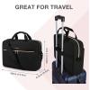 BAGSMART 17.3/15.6 Inch Laptop Bag, Briefcase for Women Computer Messenger Bag Office Travel Business, Black(Black)