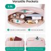 BAGSMART Fanny Packs for Women Cross Body, Quilted Puffy Belt Bag with Pockets, Fashion Waist Packs for Traveling Hiking Camel(Camel)