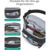 BAGSMART Fanny Packs for Women Men Crossbody Waist Bag with Adjustable Strap Belt Bag for Running Sport Travel Hiking, Pink(Pink)