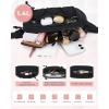BAGSMART Fanny Packs for Women Small Belt Bag with Adjustable Strap Waist Pack for Running Workout Traveling Hiking, Black(Black)