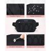 BAGSMART Fanny Packs for Women Small Belt Bag with Adjustable Strap Waist Pack for Running Workout Traveling Hiking, Black(Camel)