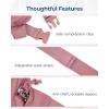 BAGSMART Fanny Packs for Women Small Belt Bag with Adjustable Strap Waist Pack for Running Workout Traveling Hiking, Black(Pink)
