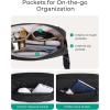 BAGSMART Fanny Packs for Women with Two Ways to Install the Adjustable Strap Lightweight Crossbody Belt Bag for Traveling Workout(Black)
