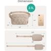 BAGSMART Fanny Packs for Women with Two Ways to Install the Adjustable Strap Lightweight Crossbody Belt Bag for Traveling Workout(Camel)