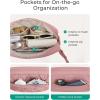 BAGSMART Fanny Packs for Women with Two Ways to Install the Adjustable Strap Lightweight Crossbody Belt Bag for Traveling Workout(Dark pink)