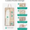 BAGSMART Garment Bags for Travel Foldable Carry on Suit Carrier for Hanging Clothes Stylish Dress Carrier Large Convertible Weekender Garment Bags for Women Men(Puffy Light Pink)