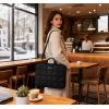 BAGSMART Laptop Case with Handle, Puffy Laptop Sleeve Bag for Women, MacBook Case for Dell, HP, Lenovo, MacBook Air/Pro, 15-15.6 inch, Pink(Black)