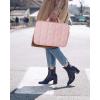 BAGSMART Laptop Case with Handle, Puffy Laptop Sleeve Bag for Women, MacBook Case for Dell, HP, Lenovo, MacBook Air/Pro, 15-15.6 inch, Pink(Pink)