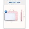 BAGSMART Laptop Case with Handle, Puffy Laptop Sleeve Bag for Women, MacBook Case for Dell, HP, Lenovo, MacBook Air/Pro, 15-15.6 inch, Pink(Pink)