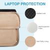 BAGSMART Laptop Sleeve 15.6 Inch, Lightweight Laptop Bag Compatible with MacBook Pro 16 Inch,15.6 Inch HP,Dell,Acer Aspire,Asus Notebook, Protective Case with Shoulder Strap,Pocket,Handle, Gray(Black-Shoulder Strap)