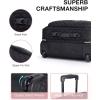 BAGSMART Rolling Laptop Bag Women, Rolling Briefcase for Women, 17.3 Inch Laptop Bag with Wheels Computer Bag Laptop Case for Work Travel Business(Black)