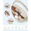 BAGSMART Women’s Adjustable Waist Pack Fanny Belt Bag with Strap for Hiking, Running, Travel(Beige)