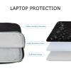 Laptop Sleeve,BAGSMART Laptop Cover Compatible with 13-13.3 inch Notebook,MacBook Air,MacBook Pro 14 Inch,Computer,Water Repellent Protective Case with Pocket,Black(Black)